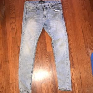 Light blue wash denim Zara jeans